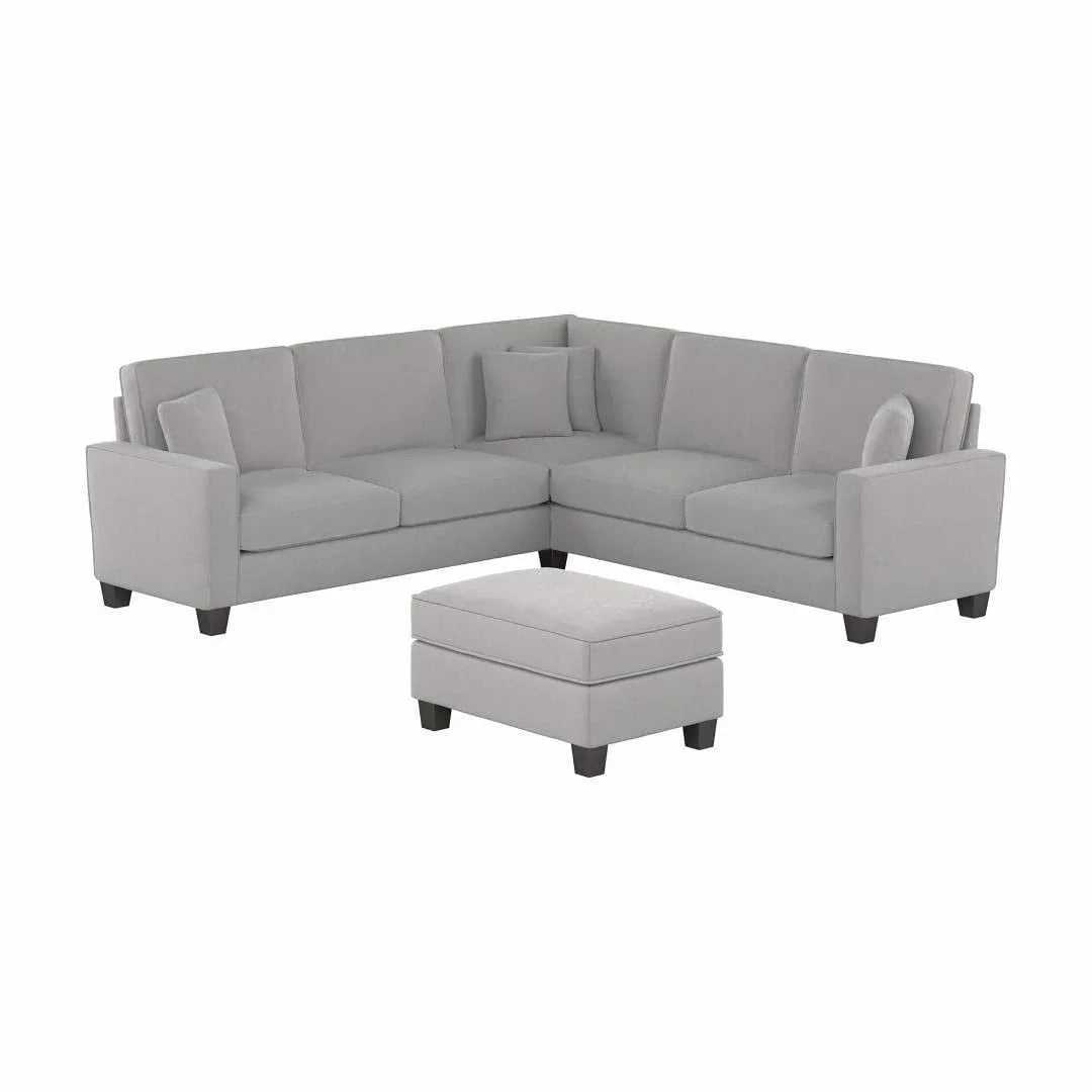 Torque Moscow 5 Seater Corner Fabric L Shape Sofa with Ottoman for Living Room – Luxury Modern Sectional Sofa