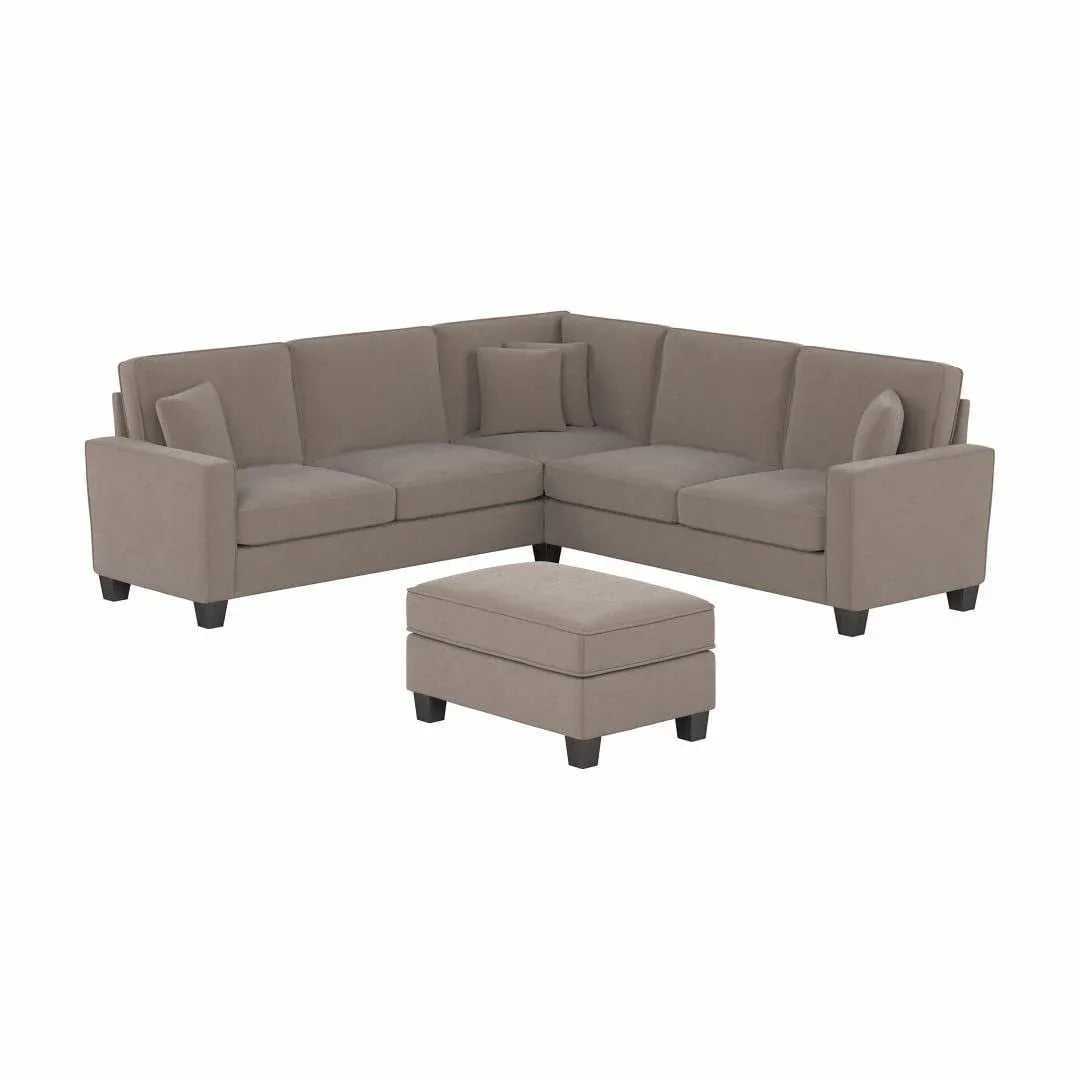 Torque Moscow 5 Seater Corner Fabric L Shape Sofa with Ottoman for Living Room – Luxury Modern Sectional Sofa