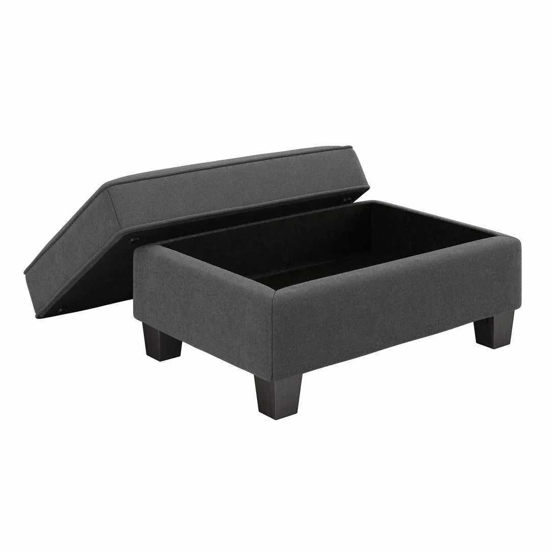 Torque Moscow 5 Seater Corner Fabric L Shape Sofa with Ottoman for Living Room – Luxury Modern Sectional Sofa