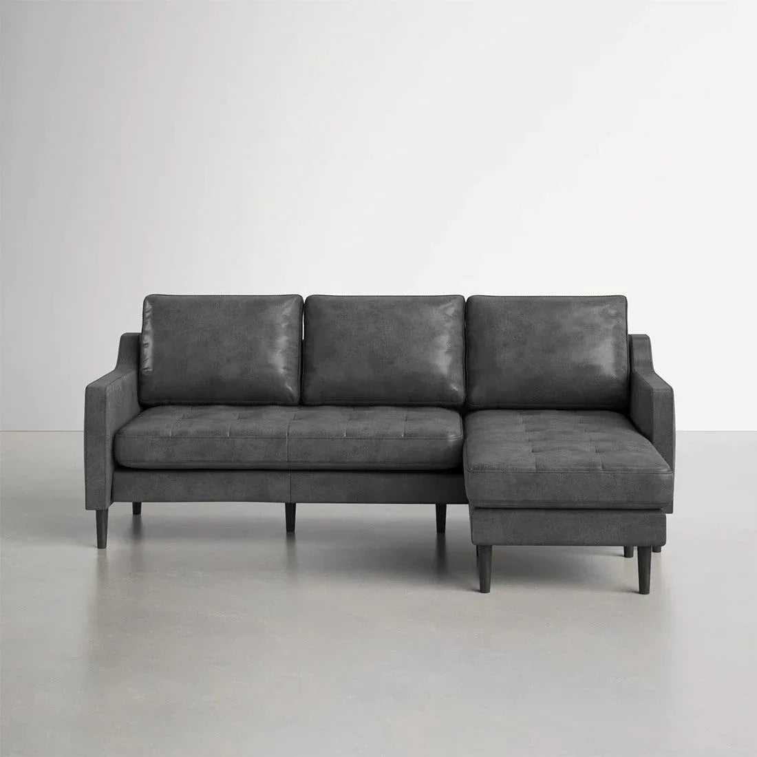 Pacific 4 Seater Leather L Shape Sofa for Living Room