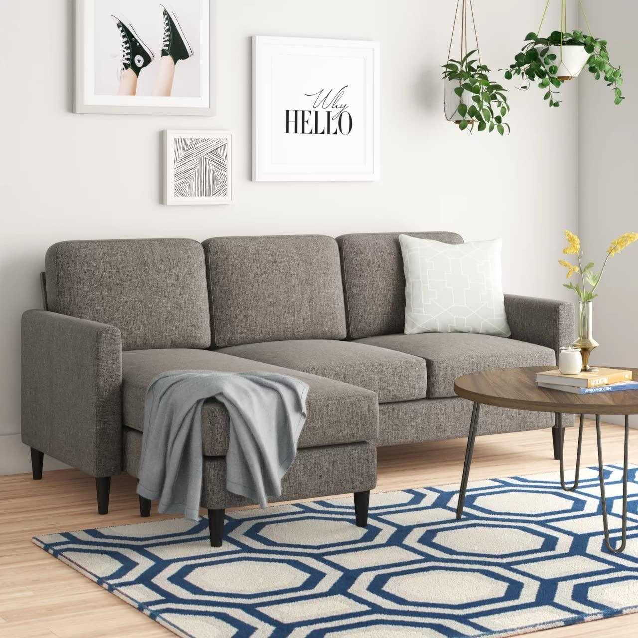 Yolo 4 Seater Fabric Interchangeable L Shape Sofa For Living Room | Bedroom | Office