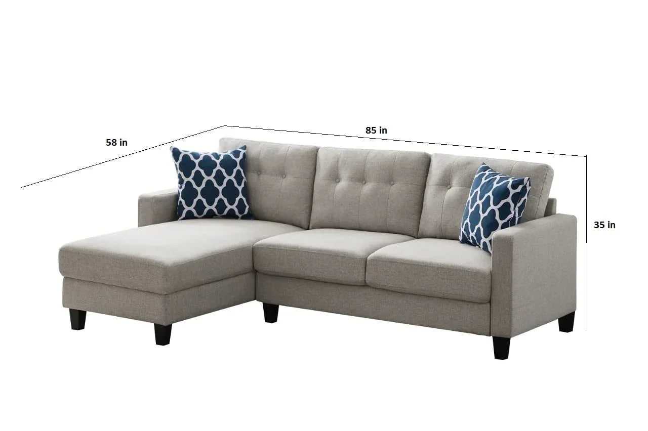 Tred 4 Seater L Shape Sofa Set For Living Room