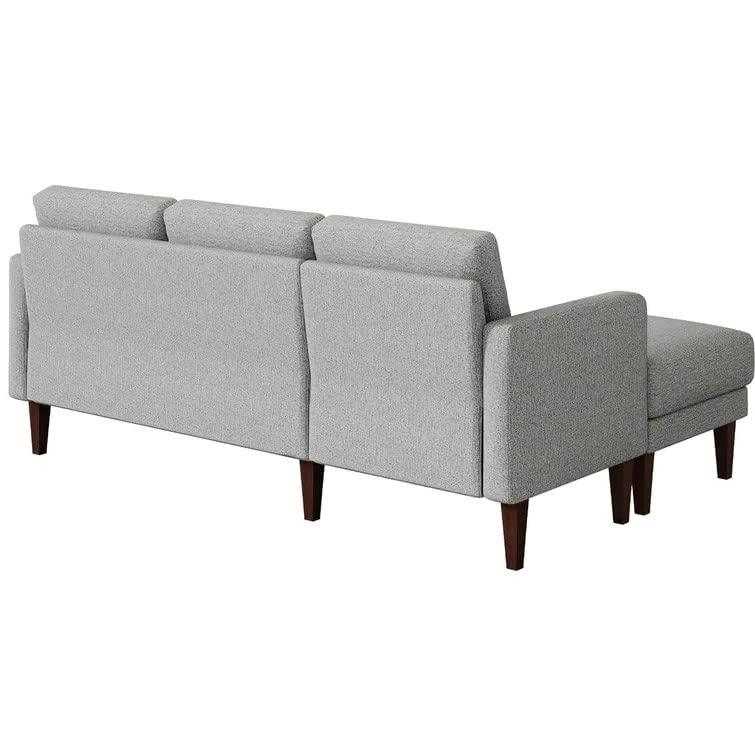 Yuka L Shape 4 Seater L Shape Sofa Furniture with 2 Seater Bench for Living Room | Bedroom | Office