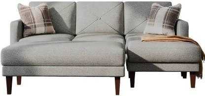 Yuka L Shape 4 Seater L Shape Sofa Furniture with 2 Seater Bench for Living Room | Bedroom | Office