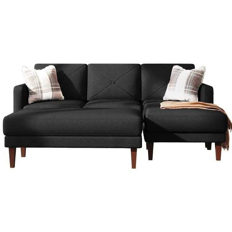 Yuka L Shape 4 Seater L Shape Sofa Furniture with 2 Seater Bench for Living Room | Bedroom | Office