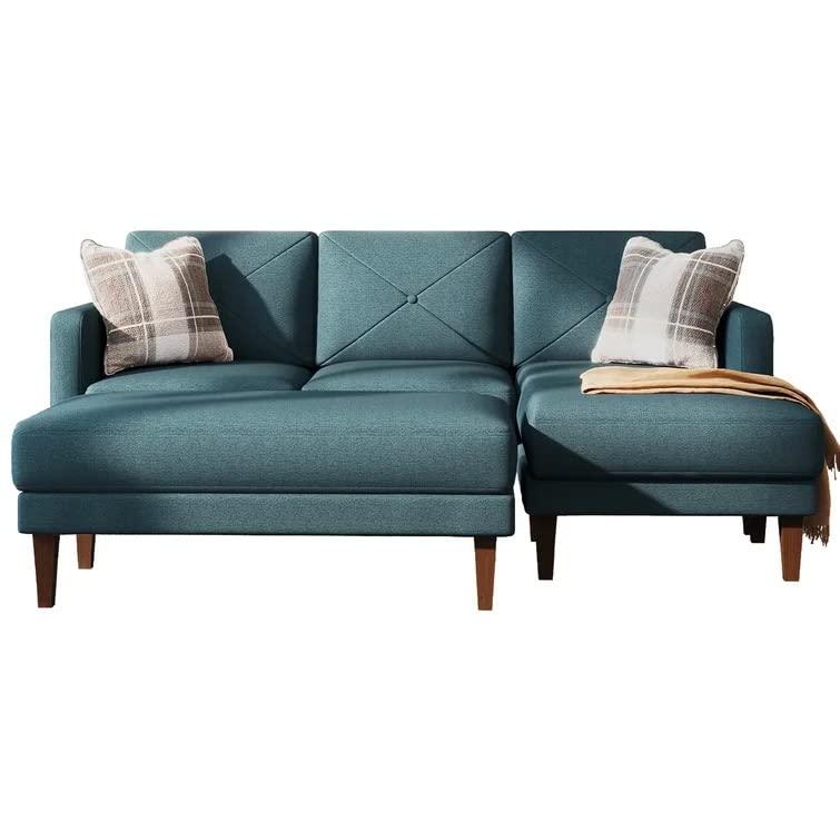 Yuka L Shape 4 Seater L Shape Sofa Furniture with 2 Seater Bench for Living Room | Bedroom | Office