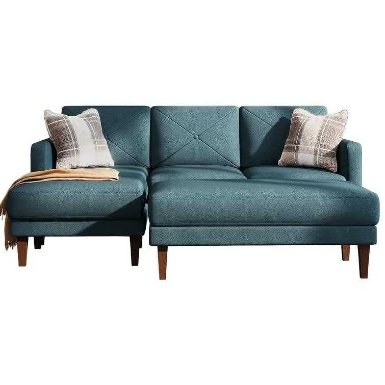 Yuka L Shape 4 Seater L Shape Sofa Furniture with 2 Seater Bench for Living Room | Bedroom | Office