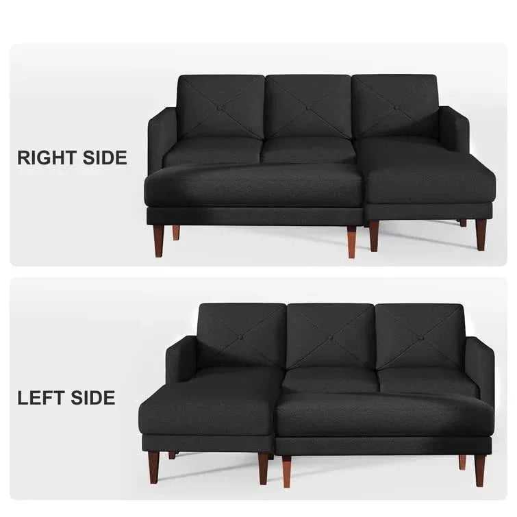 Yuka L Shape 4 Seater L Shape Sofa Furniture with 2 Seater Bench for Living Room | Bedroom | Office