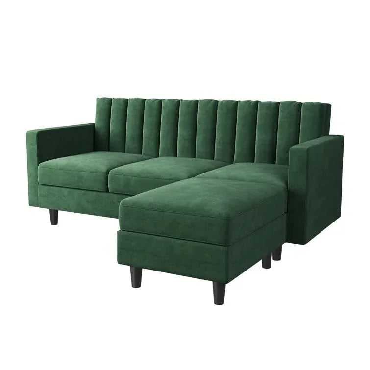 Zia L Shape 3 Seater Reversible Sofa with Ottoman for Living Room
